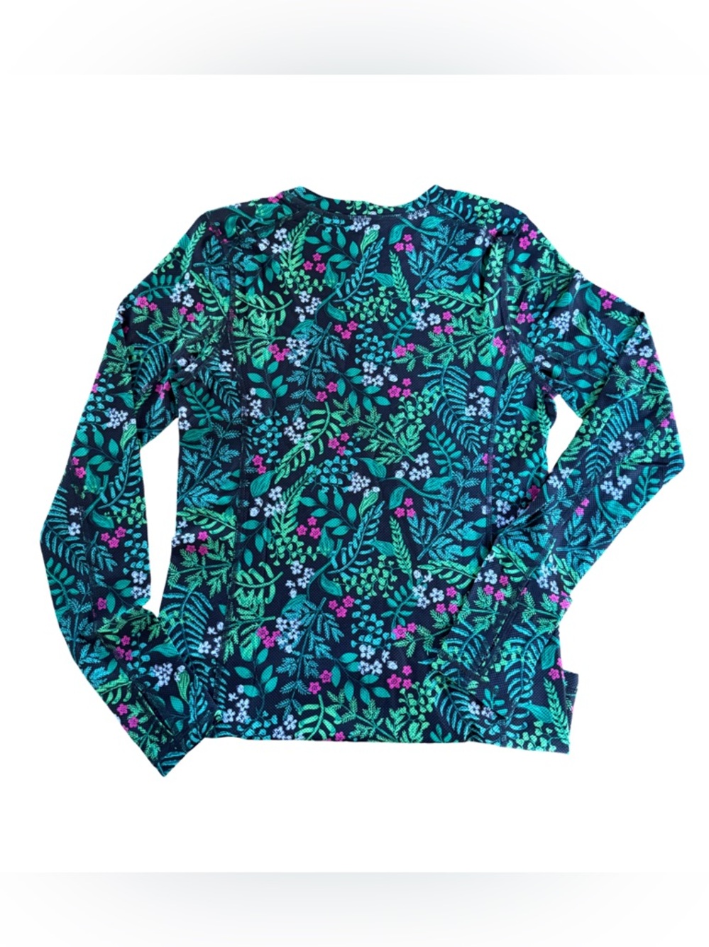 Duluth Trading Co. Buck Naked Floral Base Layer Top NWT Size S - Picture 2 of 6